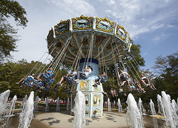 Les chaises volantes au parc d'attraction Le PAL