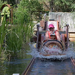 La rivière des castors au parc d'attraction Le PAL